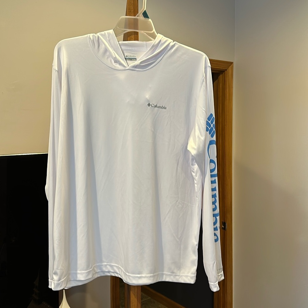 🩵🤍Men’s hoodie Columbia sportswear company extra large XL smooth polyester 100%